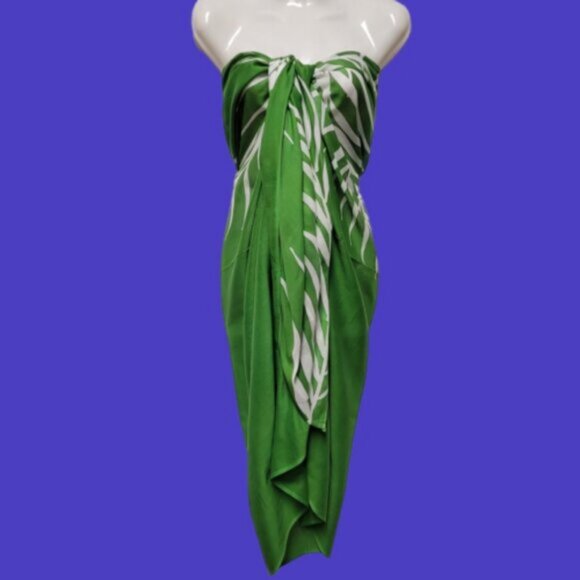 Womens Sarong Pareo Cotton Wrap HandPainted Batik Wrapskirt Beachwear -NEW - Picture 6 of 6